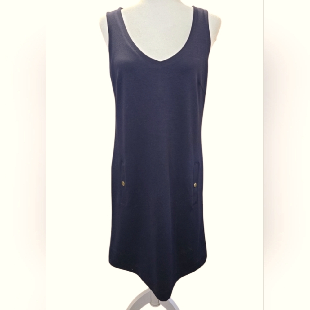 GAP V-neck Navy Blue Day Dress. Size Medium